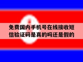 包含免费国内手机号在线接收短信验证码是真的吗还是假的的词条