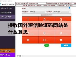 接收国外短信验证码网站是什么意思