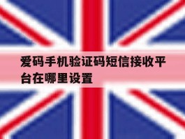 爱码手机验证码短信接收平台在哪里设置
