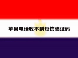 苹果电话收不到短信验证码