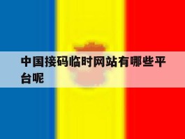 中国接码临时网站有哪些平台呢
