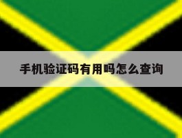 手机验证码有用吗怎么查询