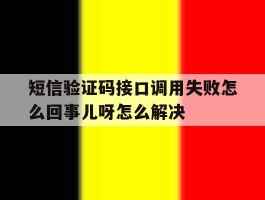 短信验证码接口调用失败怎么回事儿呀怎么解决的简单介绍