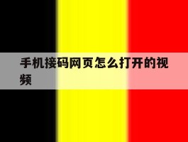 手机接码网页怎么打开的视频