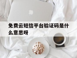 免费云短信平台验证码是什么意思呀