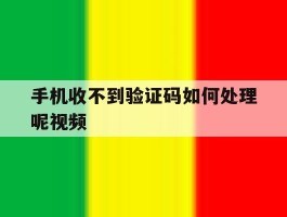 手机收不到验证码如何处理呢视频
