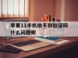 苹果11手机收不到验证码什么问题呢