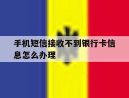 手机短信接收不到银行卡信息怎么办理
