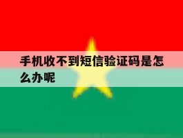 手机收不到短信验证码是怎么办呢