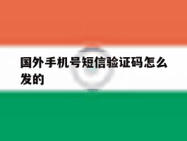 国外手机号短信验证码怎么发的