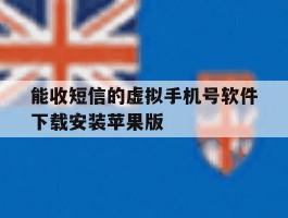 关于能收短信的虚拟手机号软件下载安装苹果版的信息