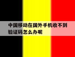 关于中国移动在国外手机收不到验证码怎么办呢的信息
