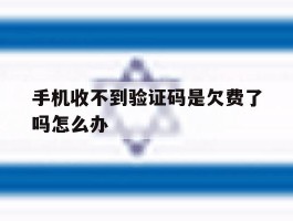 手机收不到验证码是欠费了吗怎么办