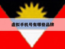 虚拟手机号有哪些品牌