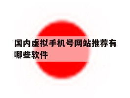 国内虚拟手机号网站推荐有哪些软件