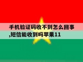 手机验证码收不到怎么回事,短信能收到吗苹果11的简单介绍