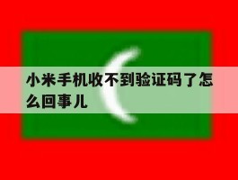 小米手机收不到验证码了怎么回事儿