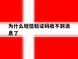为什么短信验证码收不到消息了