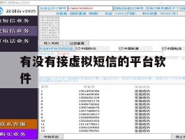 有没有接虚拟短信的平台软件
