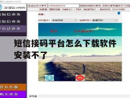 短信接码平台怎么下载软件安装不了