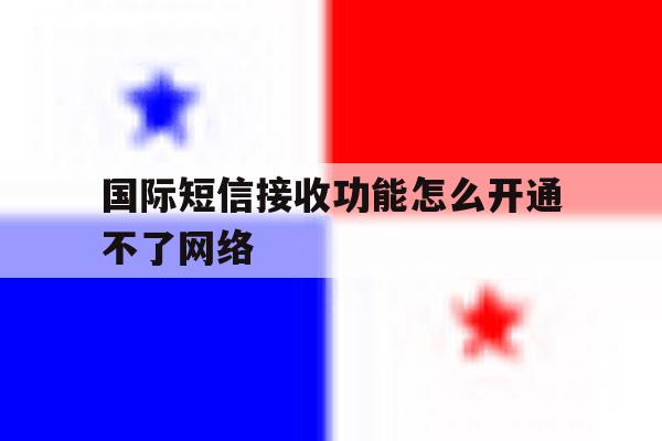 国际短信接收功能怎么开通不了网络 国际短信接收功能怎么开通不了网络