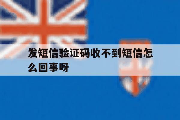 发短信验证码收不到短信怎么回事呀 发短信验证码收不到短信怎么回事呀