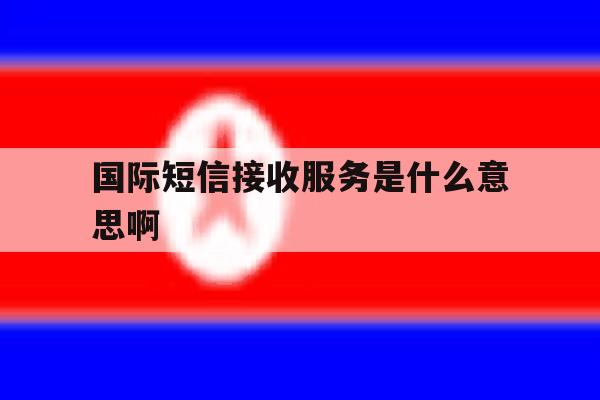 国际短信接收服务是什么意思啊 国际短信接收服务是什么意思啊