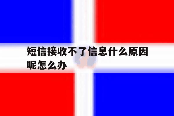 关于短信接收不了信息什么原因呢怎么办的信息 关于短信接收不了信息什么原因呢怎么办的信息