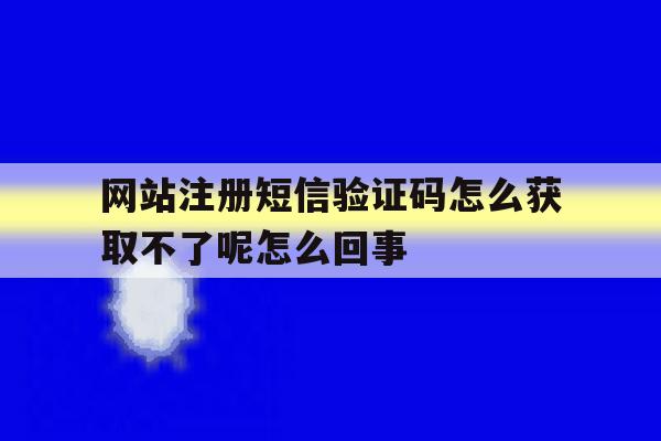 包含网站注册短信验证码怎么获取不了呢怎么回事的词条