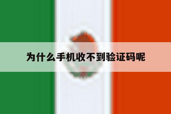 为什么手机收不到验证码呢 为什么手机收不到验证码呢