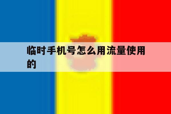 临时手机号怎么用流量使用的 临时手机号怎么用流量使用的