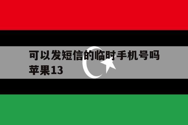 可以发短信的临时手机号吗苹果13 可以发短信的临时手机号吗苹果13