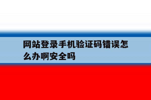 网站登录手机验证码错误怎么办啊安全吗的简单介绍