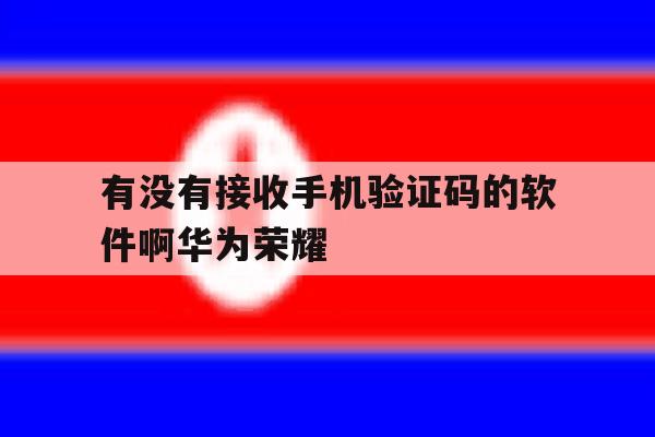 有没有接收手机验证码的软件啊华为荣耀 有没有接收手机验证码的软件啊华为荣耀