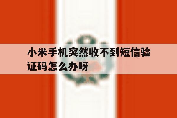 小米手机突然收不到短信验证码怎么办呀的简单介绍 小米手机突然收不到短信验证码怎么办呀的简单介绍