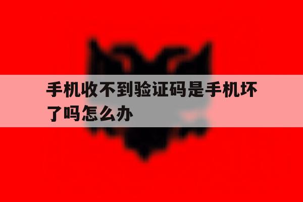 手机收不到验证码是手机坏了吗怎么办 手机收不到验证码是手机坏了吗怎么办