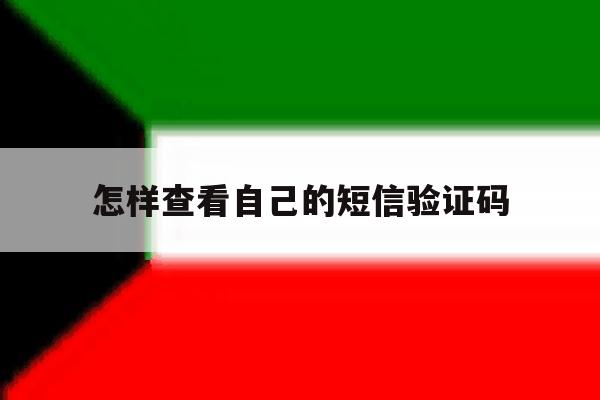 怎样查看自己的短信验证码 怎样查看自己的短信验证码