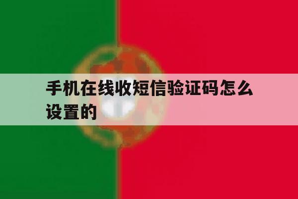 手机在线收短信验证码怎么设置的 手机在线收短信验证码怎么设置的