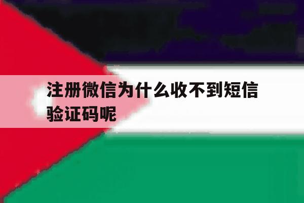 注册微信为什么收不到短信验证码呢 注册微信为什么收不到短信验证码呢