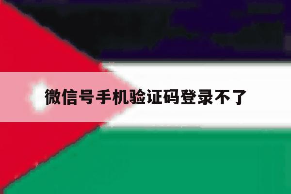 微信号手机验证码登录不了 微信号手机验证码登录不了