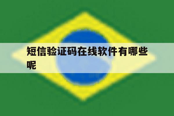 短信验证码在线软件有哪些呢 短信验证码在线软件有哪些呢