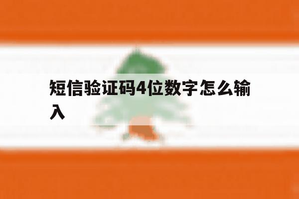 短信验证码4位数字怎么输入 短信验证码4位数字怎么输入