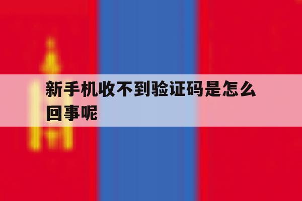 新手机收不到验证码是怎么回事呢 新手机收不到验证码是怎么回事呢