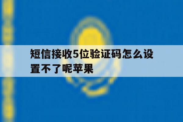 短信接收5位验证码怎么设置不了呢苹果 短信接收5位验证码怎么设置不了呢苹果