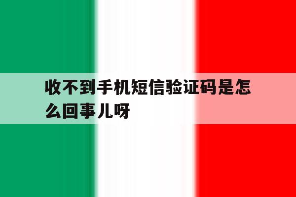 包含收不到手机短信验证码是怎么回事儿呀的词条 包含收不到手机短信验证码是怎么回事儿呀的词条