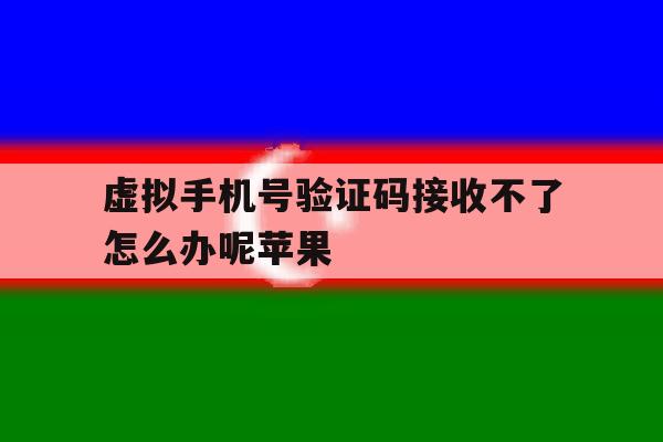 虚拟手机号验证码接收不了怎么办呢苹果 虚拟手机号验证码接收不了怎么办呢苹果