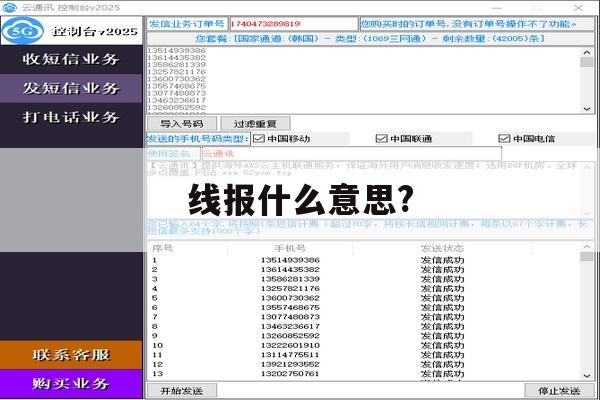 线报什么意思? 线报什么意思?