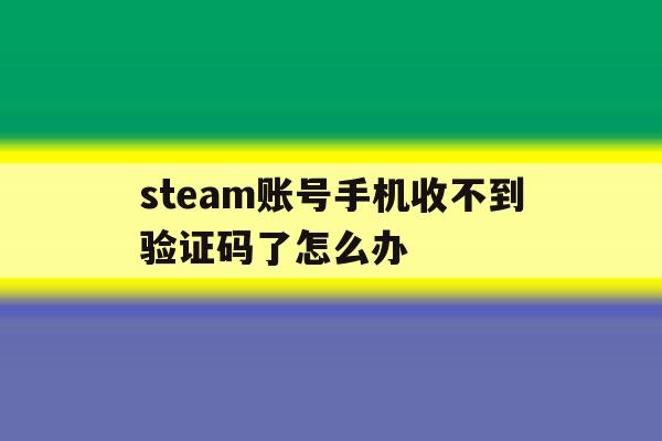 steam账号手机收不到验证码了怎么办的简单介绍 steam账号手机收不到验证码了怎么办的简单介绍