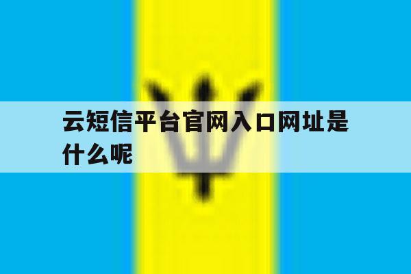 关于云短信平台官网入口网址是什么呢的信息 关于云短信平台官网入口网址是什么呢的信息