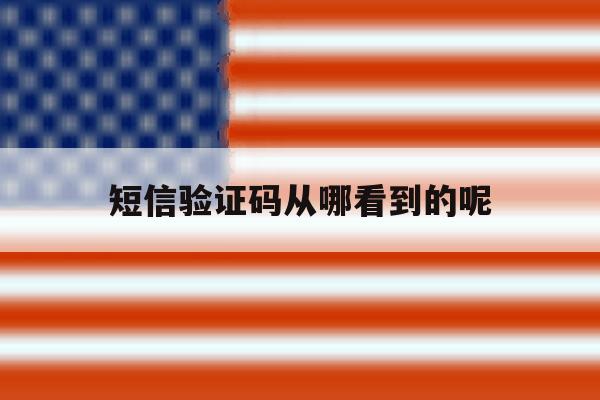 短信验证码从哪看到的呢 短信验证码从哪看到的呢